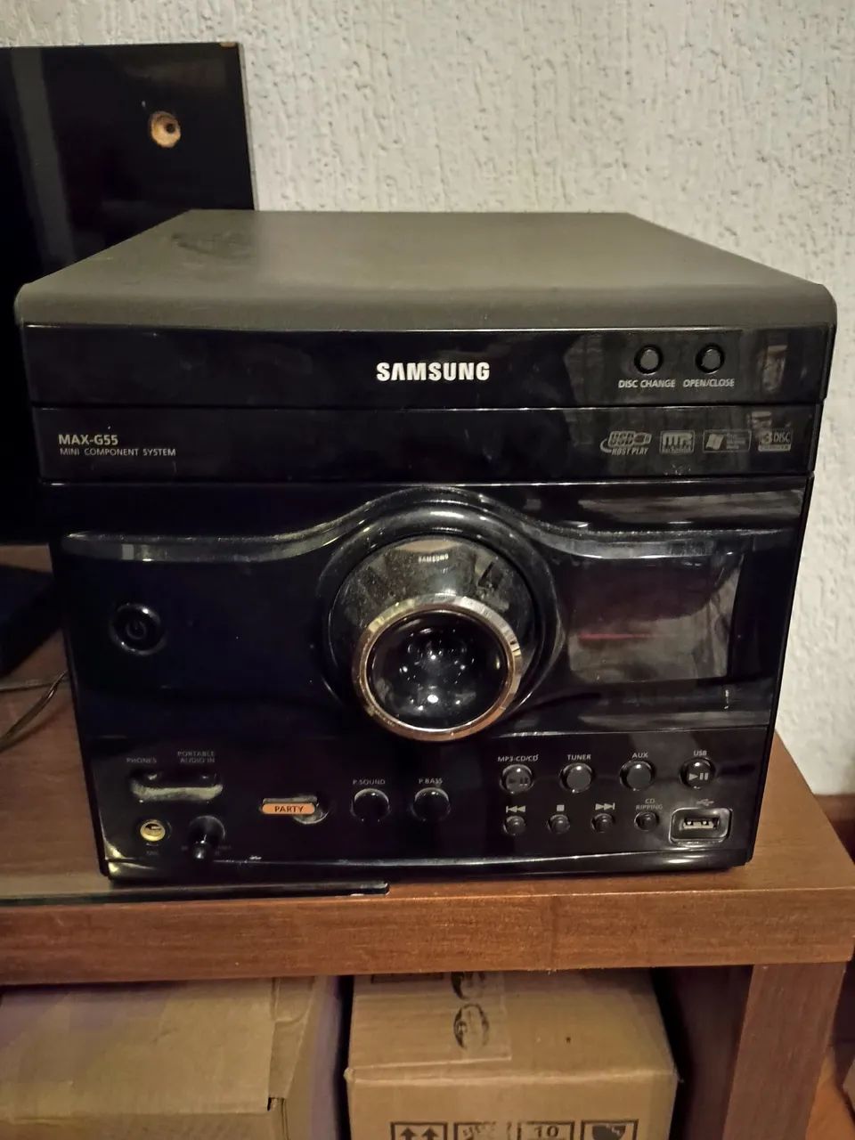 Minisystem Samsung disqueteira 3 CDs