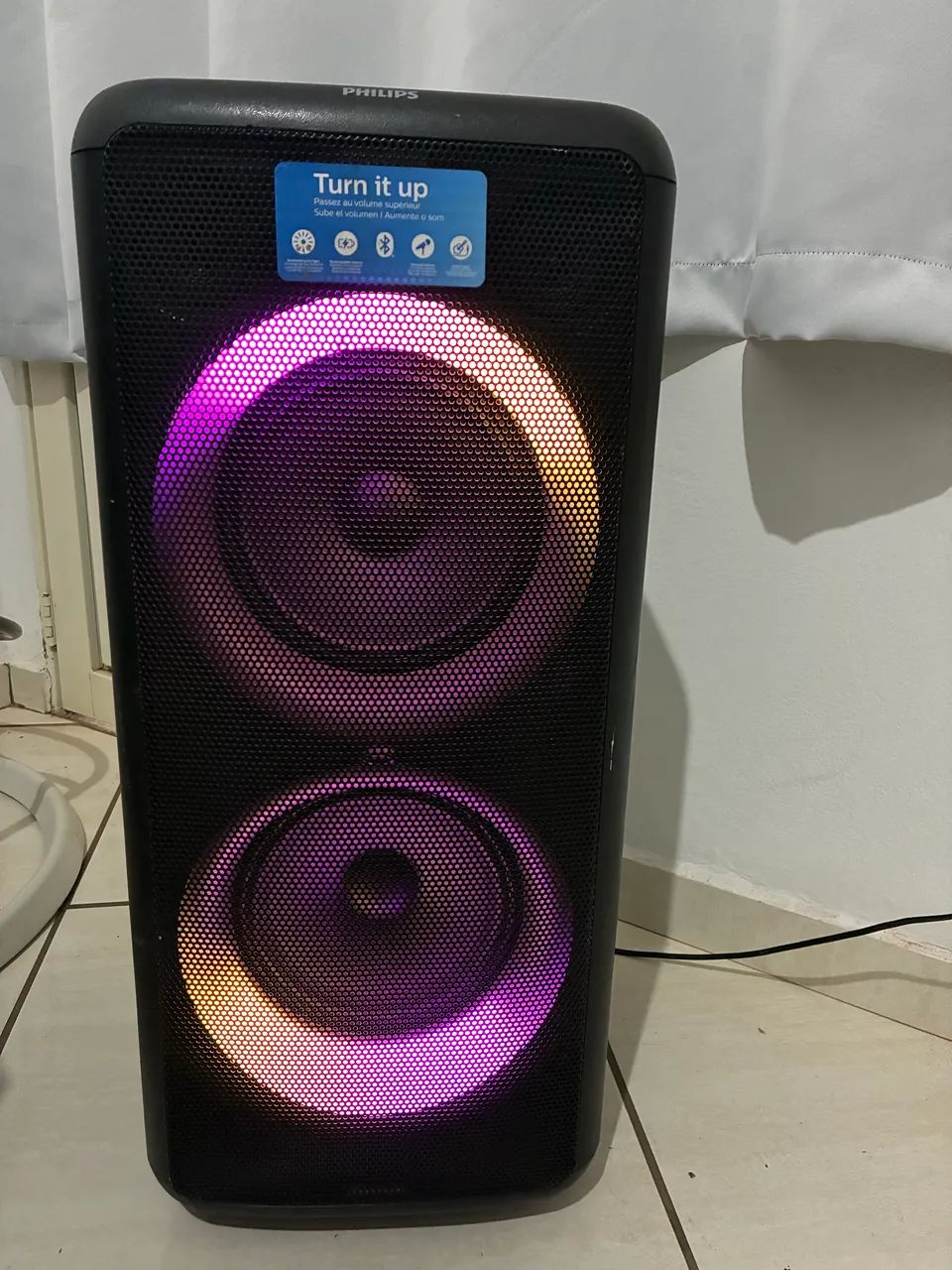 Caixa de som philips partybox TAX5206 160w