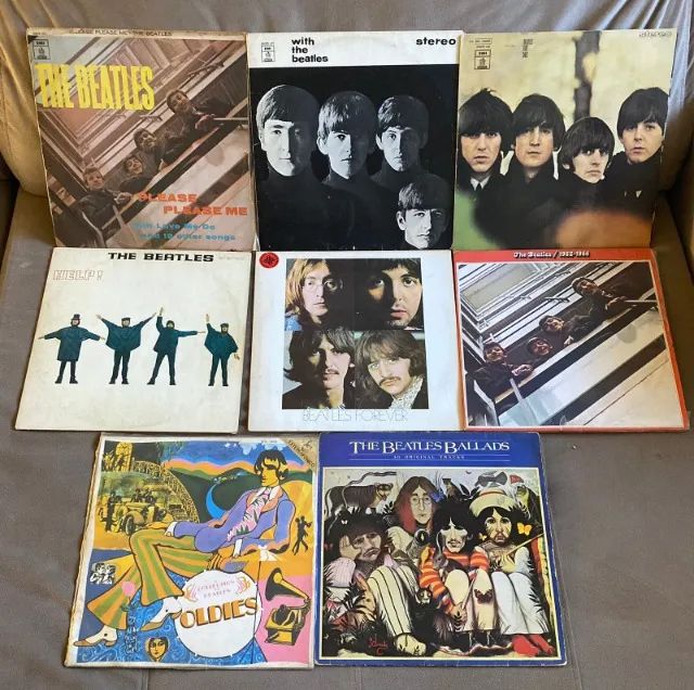 Lote 8 Lps dos Beatles