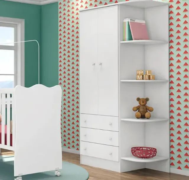 Guarda-Roupa com Cantoneira Infantil