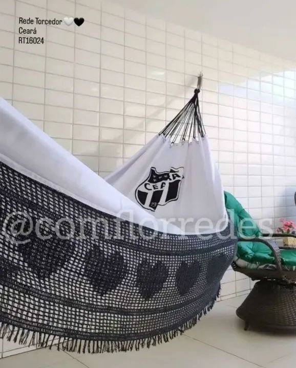 Rede De Dormir Torcedor - Vários Times/ Entrega Grátis  - Foto 4