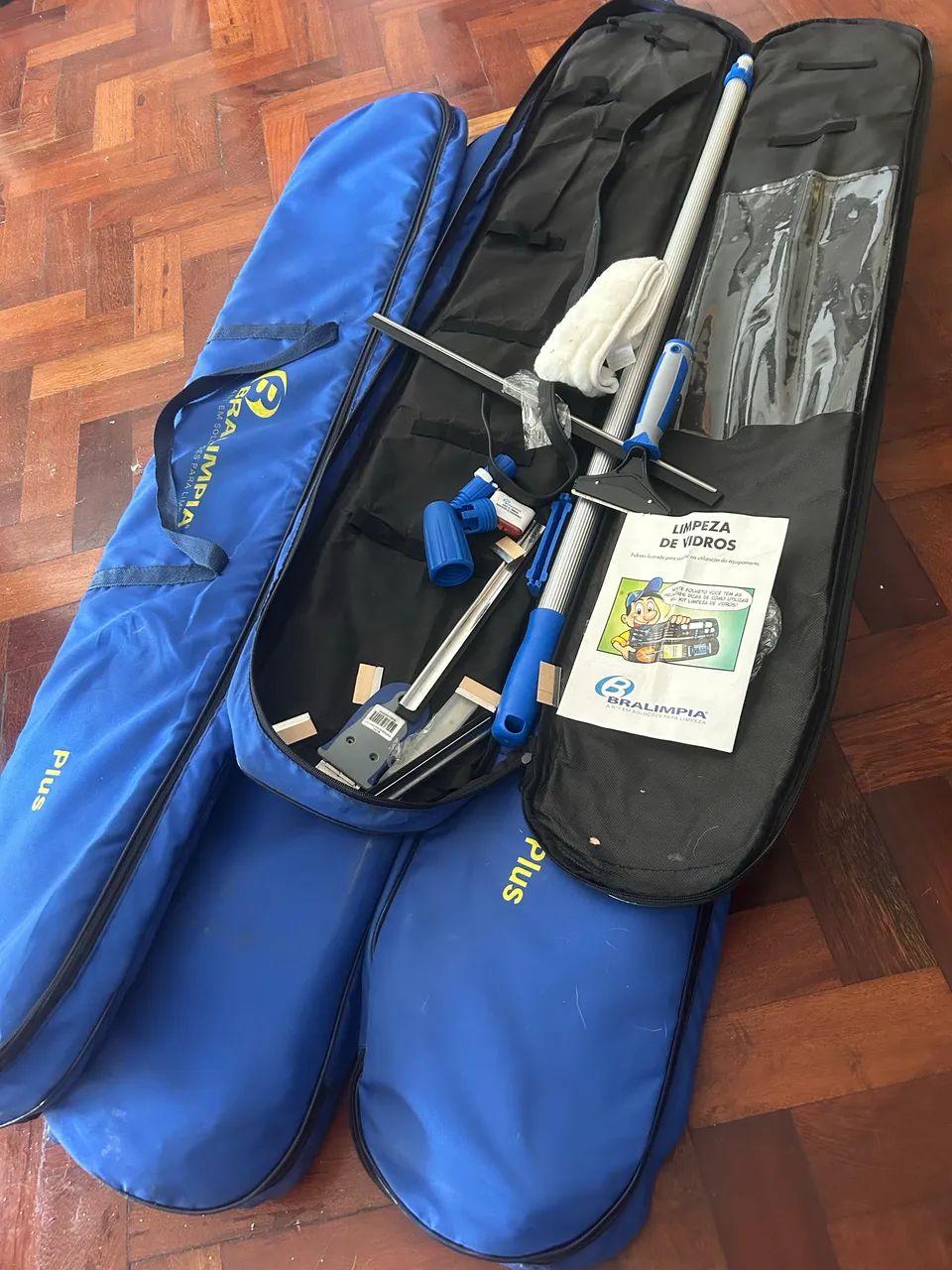 Kit limpador de vidro profissional Bralimpia - Foto 2