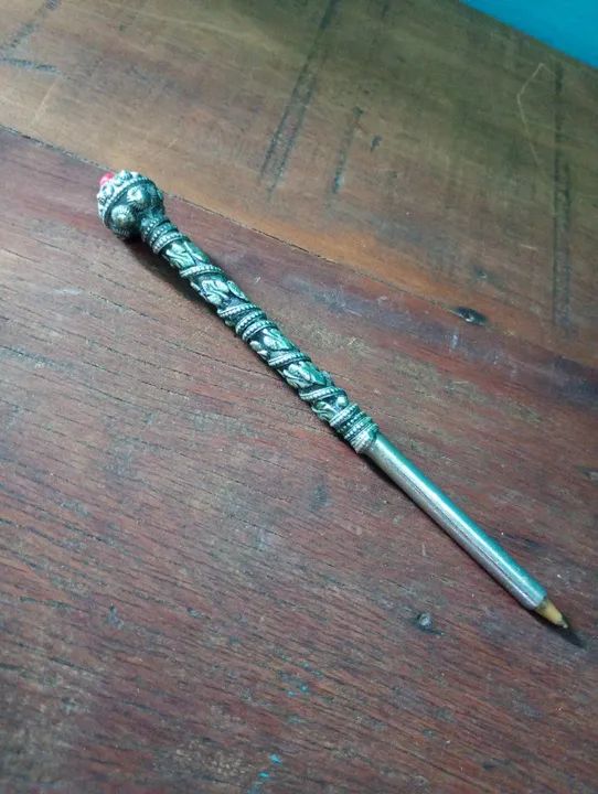 Antiga e Raríssima Caneta Espessurada a Prata