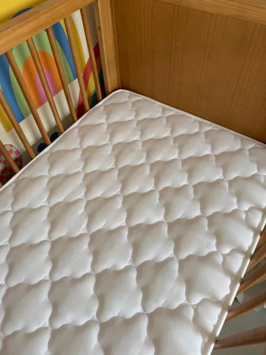 Berço Cama Retrô Tulipa Baby Seminovo com Colchão - Foto 2