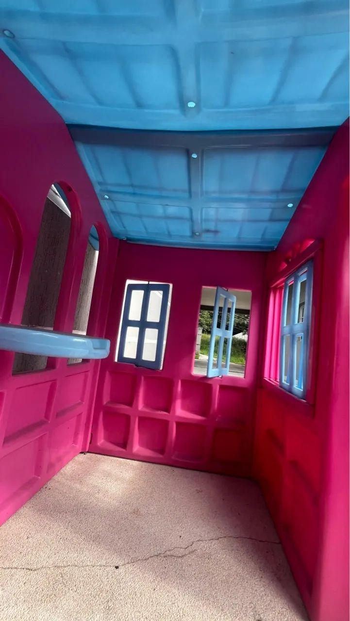 Casinha de Brincar Infantil Rosa - Foto 2