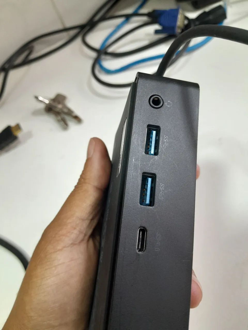 Dock Station dell D6000 com USB e áudio