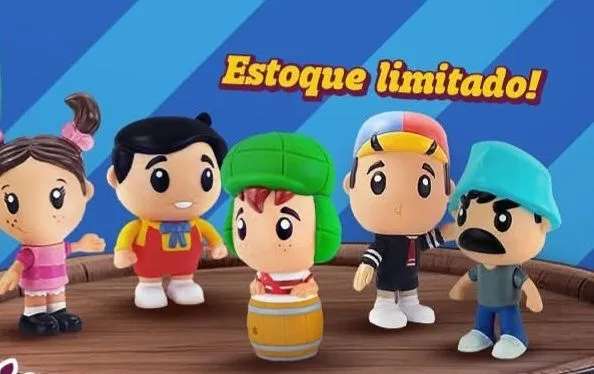 Bonecos Lacrados Turma do Chaves Da Coleção Açaí da Barra -(Valor Unidades)