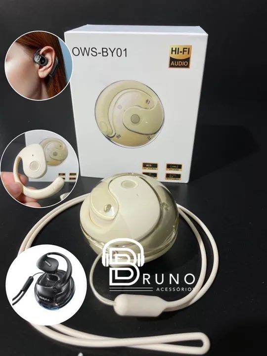 Fones de Ouvido Bluetooth Sem Fio OWS-BY01