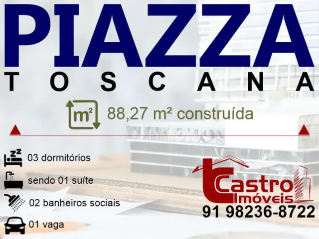 Pronto pra morar! PIAZZA TOSCANA. 3/4. 1 vaga. G.C297