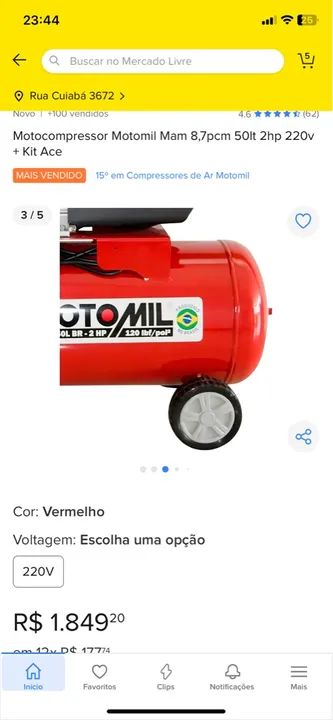 Compressor de ar novo  - Foto 2