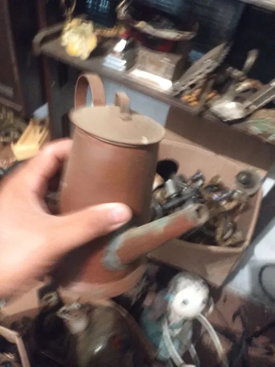 Bule de cobre antigo - Foto 3
