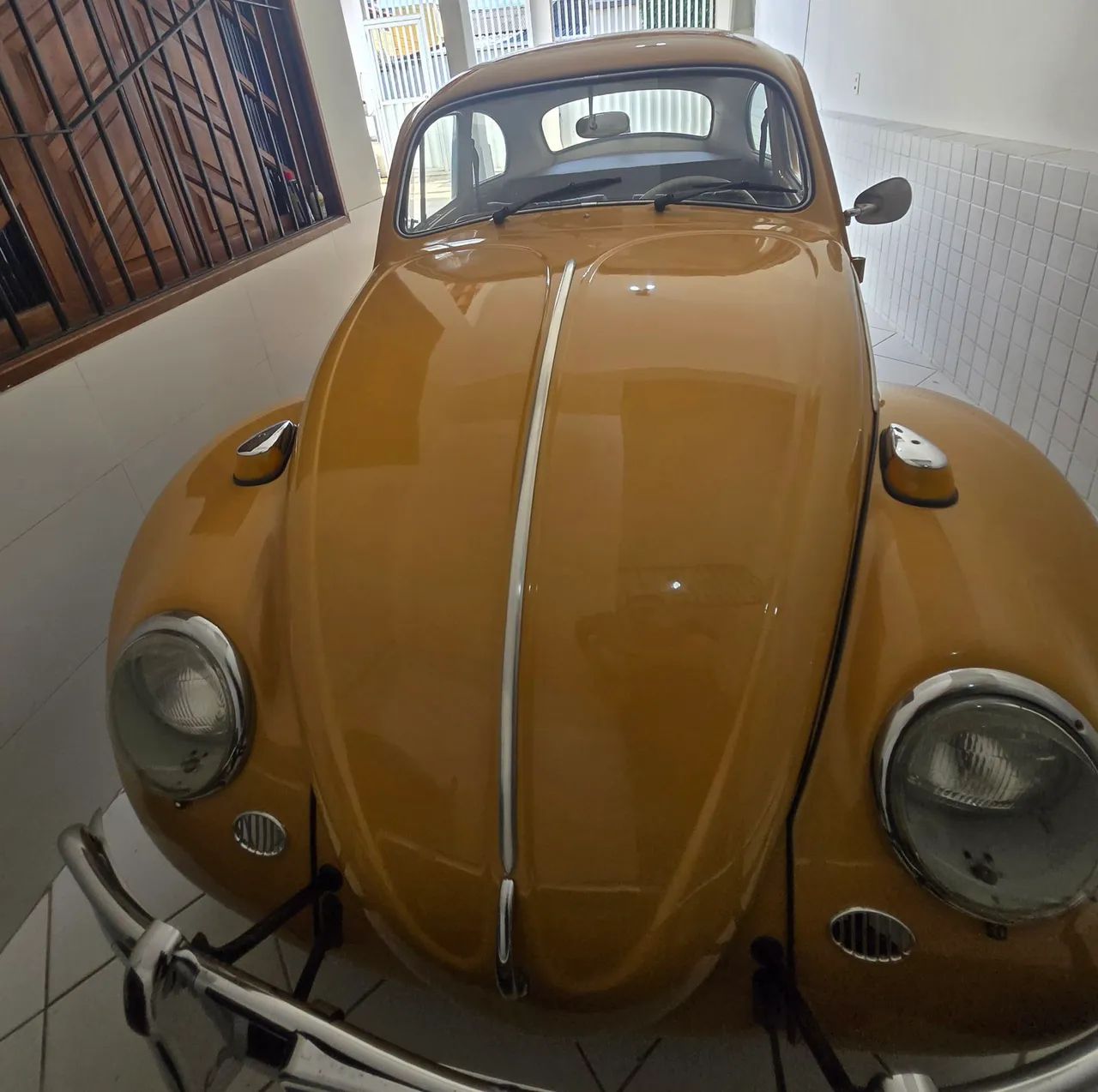 Fusca 66 - Placa Preto