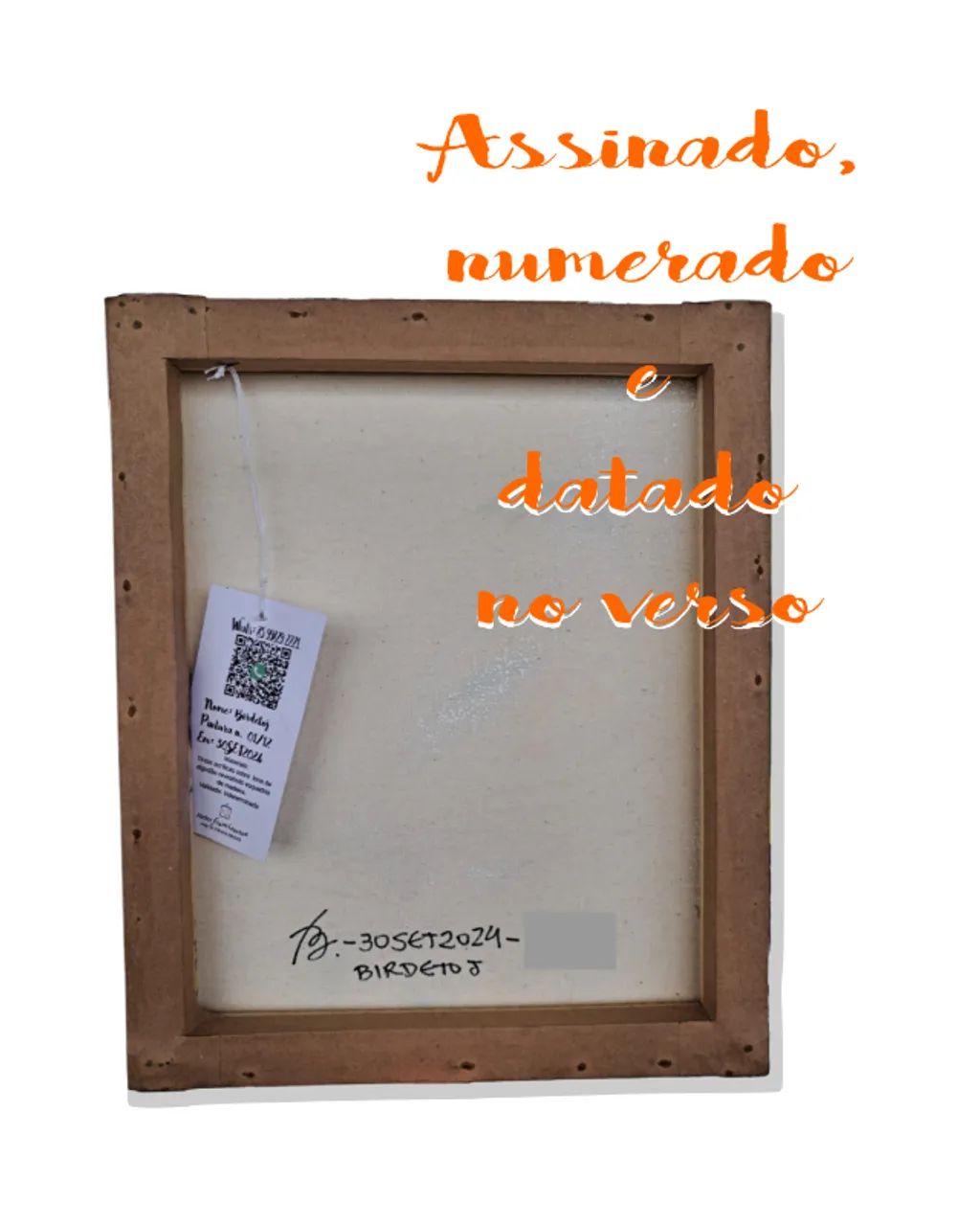 Mini Quadro com 2 Pássaros coloridos - Foto 5