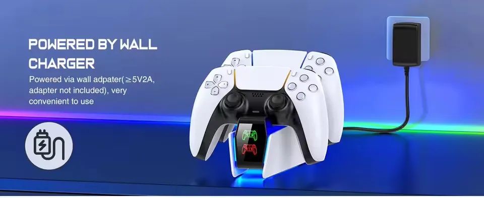 Base carregamento controle Ps5 com RGB - Foto 4