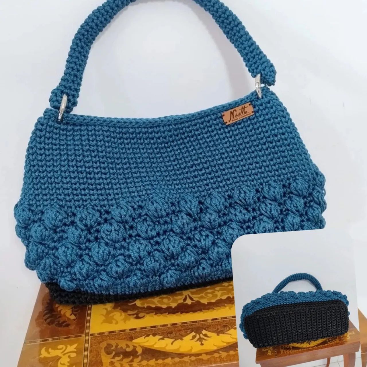 Bolsa de crochê moderno  - Foto 3