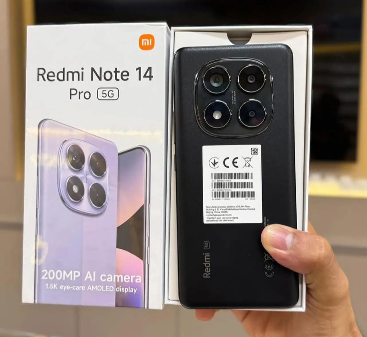 Redmi Note 14 Pro 5G 256/08 Câmera Velocidade e Estilo num só aparelho