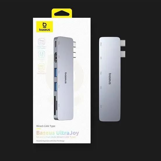 Hub Baseus UltraJoy 6 Portas para Macbook - Thunderbolt 3/4 e USB 3.0 - Foto 4