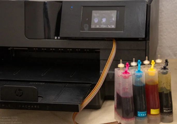 Impressora Multifuncional HP 8610 Com bulk imprimindo normal - Foto 3