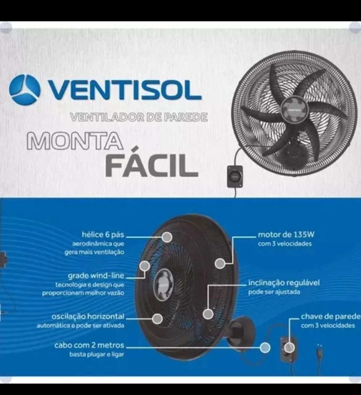 Ventilador de parede64317207998081120