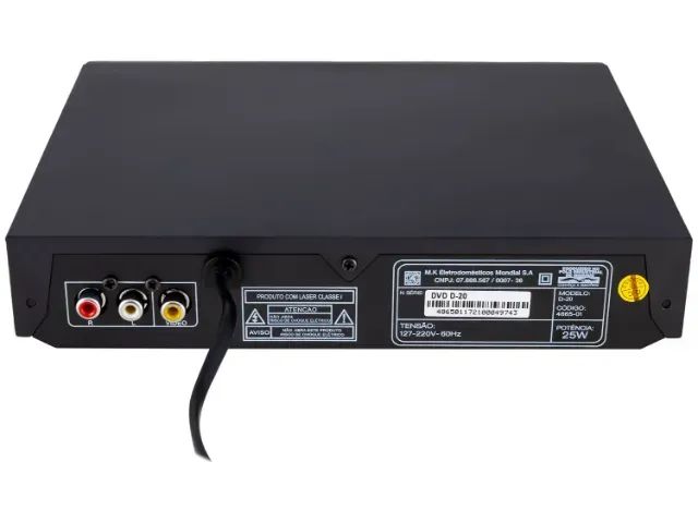 Aparelho de Dvd Player Mondial c/ Karaokê e Função Ripping Usb (Novo na Caixa) - Foto 6