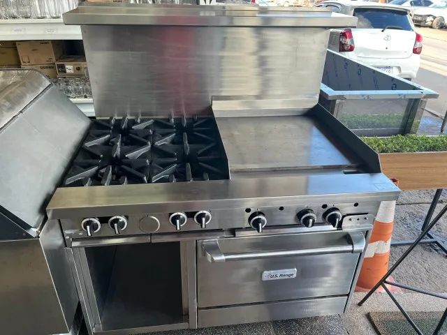 Fogão, Chapa e Forno 3x1 à Gás 