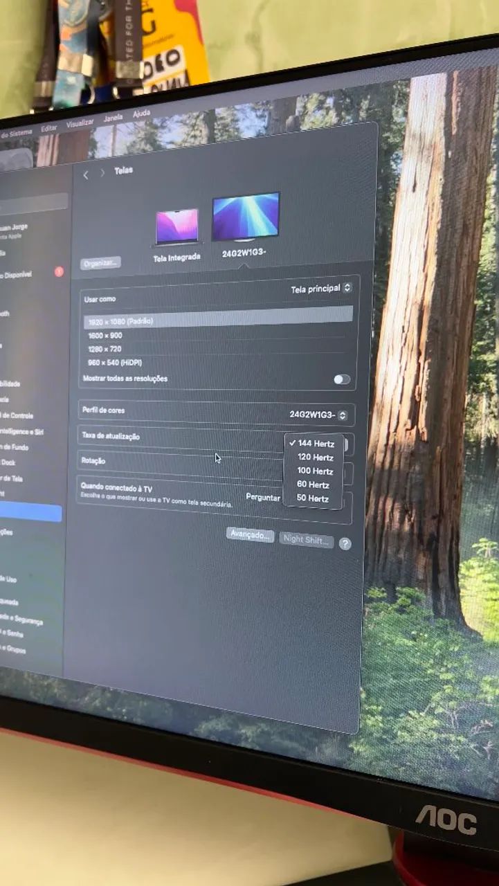 MONITOR AOC 144HZ 24POLEGADAS (NÃO ACEITO TROCA) - Foto 2