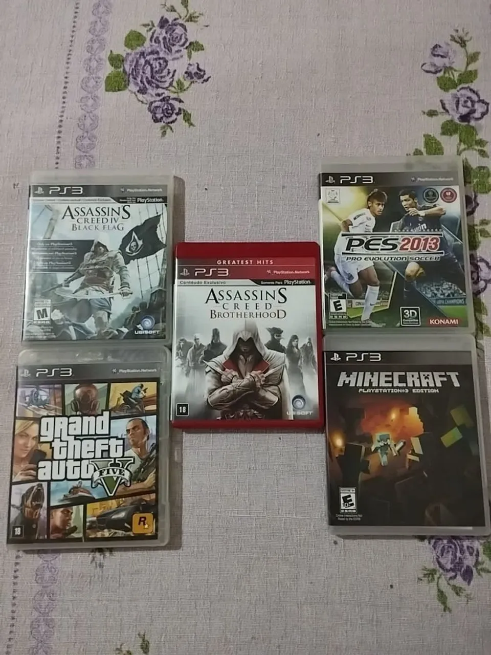 Jogos PS3: Assassin's Creed, GTA V, Minecraft e PES 2013