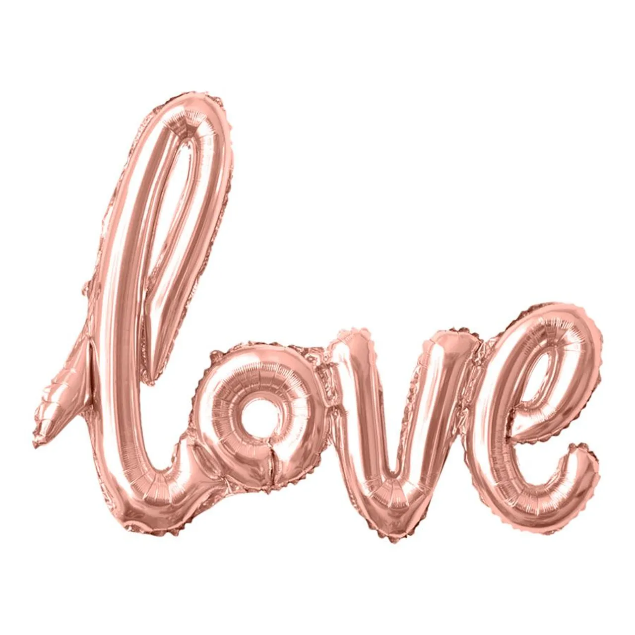 Balão de Festa Metalizado 42" 108cm - "Love" Rose Gold - PRISCILA IMPORT'S