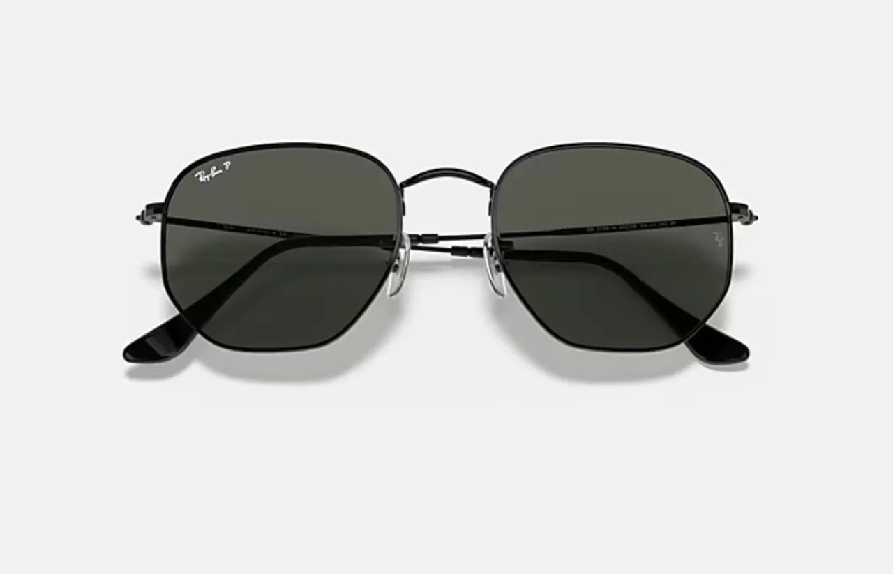 Óculos de Sol Polarizado Ray-Ban Hexagonal Flat Lenses - Foto 5