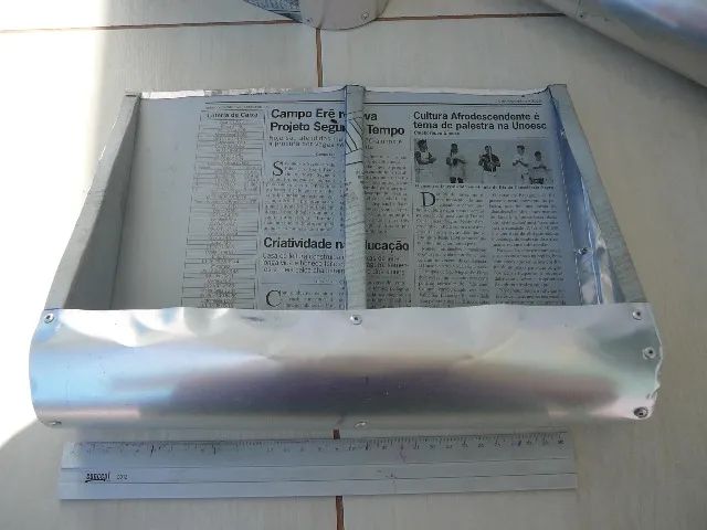 3 pás para gerador eólico vertical - em alumínio - artesanal - Foto 6