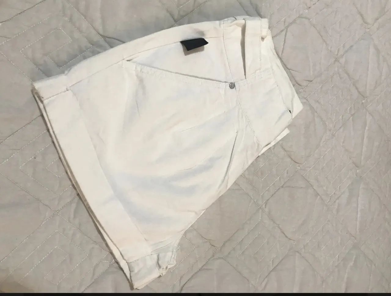 Shorts Branco Feminino Ellus  - Foto 5