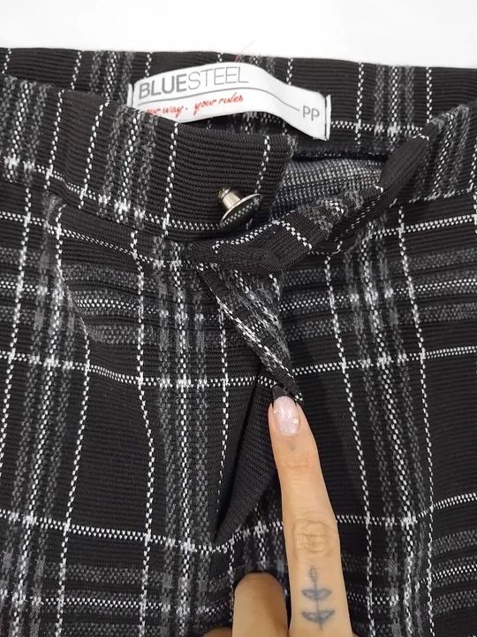 Calça Xadrex Algodão- Tamanho PP/34 - Foto 5