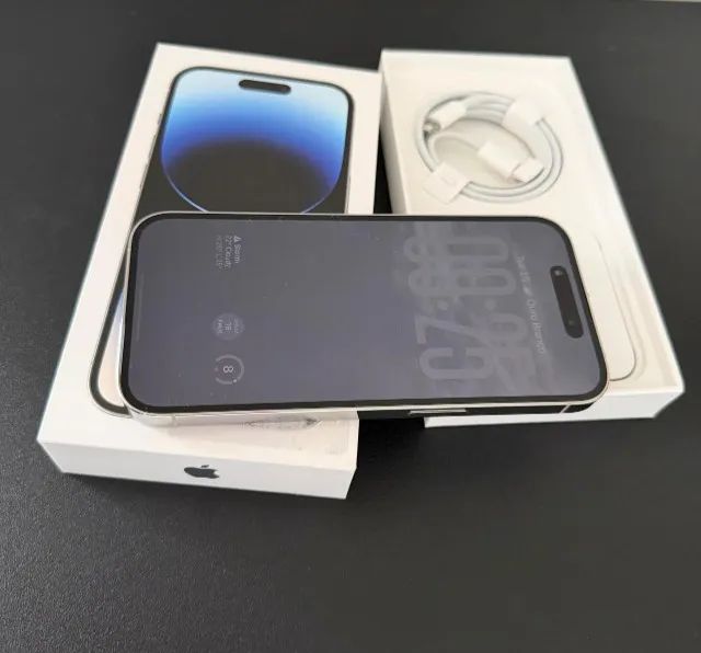 iPhone 14 Pro 128GB Silver - Seminovo, impecável! - Celulares e