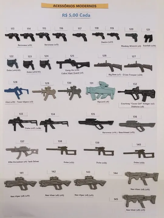 Acessórios GI Joe