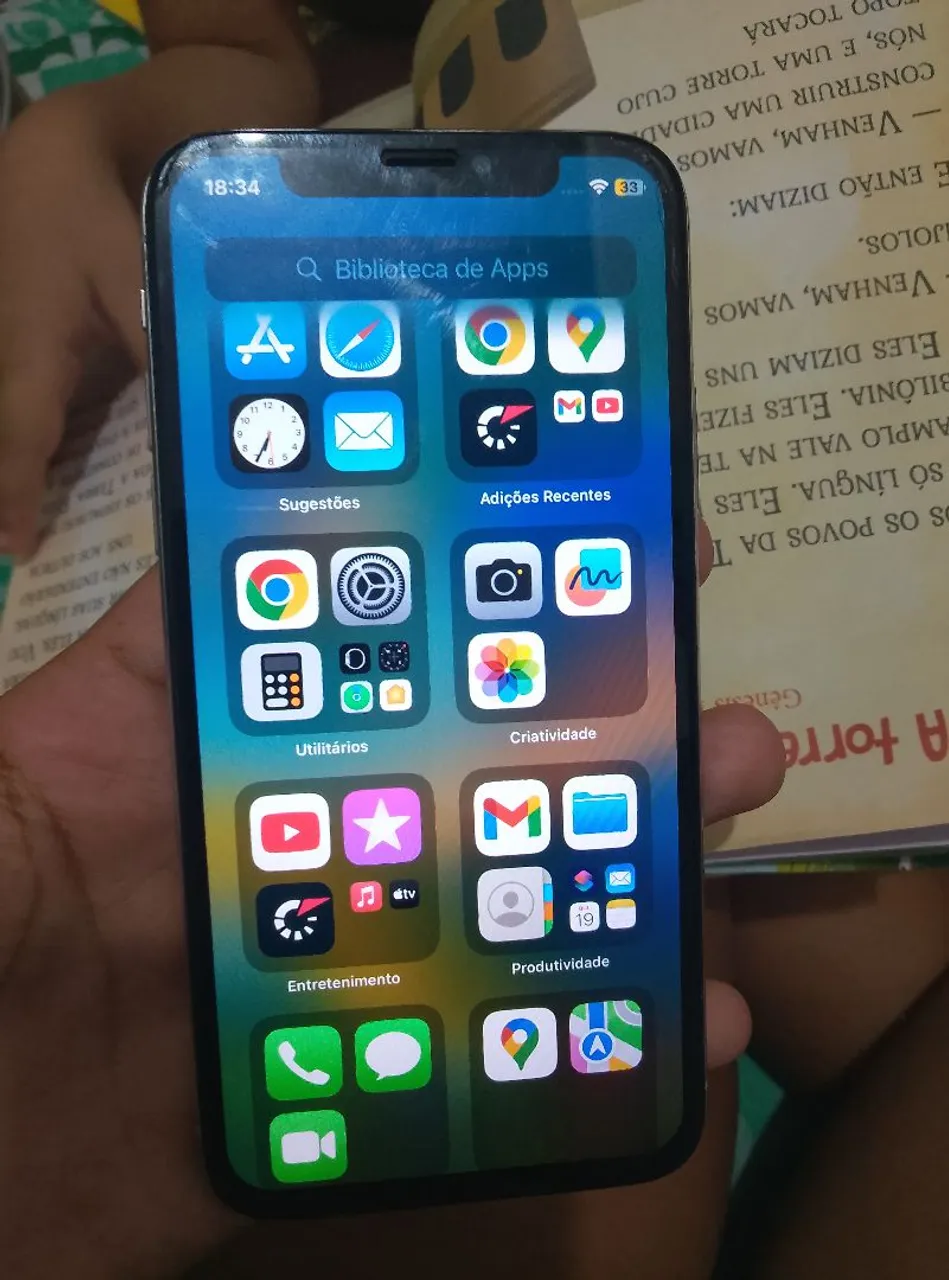 iPhone X 256gb n está pegando o chip nem a câmera frontal