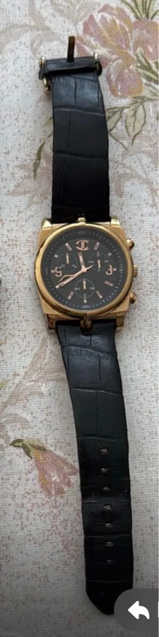 Relógio Masculino Elegante com Pulseira em Couro - Roberto Cavalli 