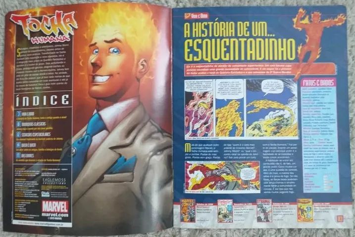 Tocha Humana - Coleção de Miniaturas Marvel Eaglemoss n. 18 - Foto 5