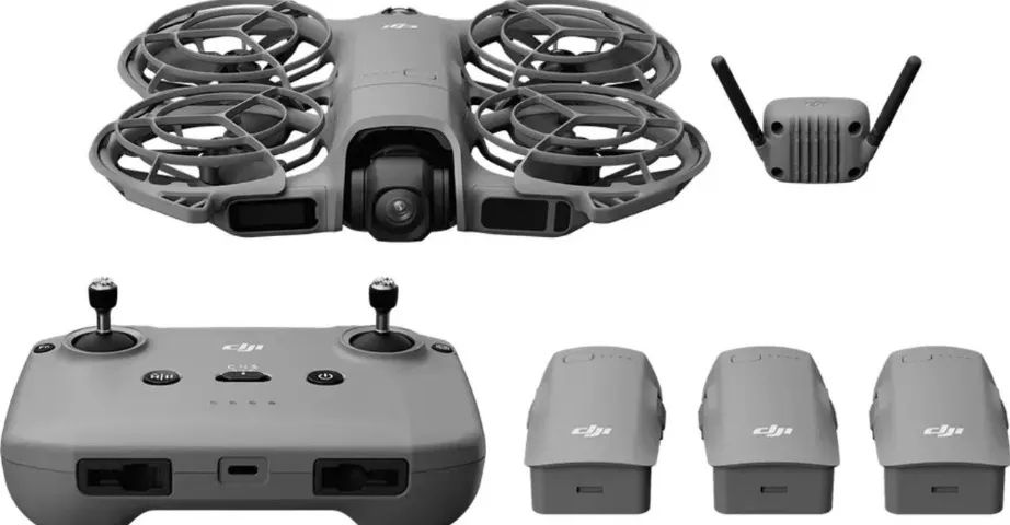 Drone Dji Neo 2 Fly More Combo - Completo C/ Controle Cinza  3 baterias   - Foto 4