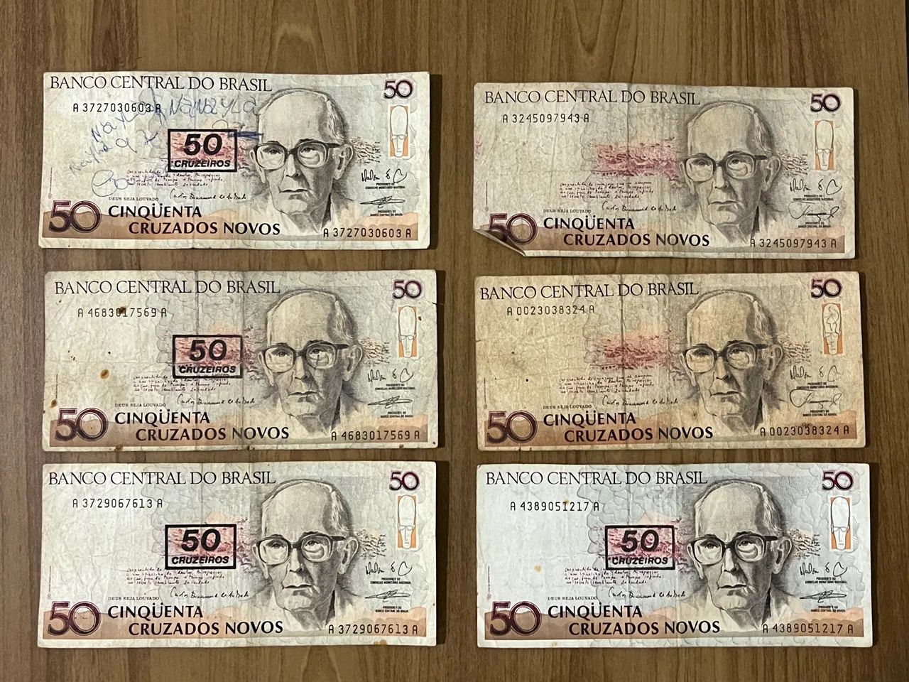 Cédulas Antigas Colecionáveis 