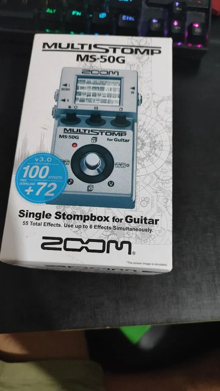 Pedal Multi Efeito Zoom MS-50G para Guitarra