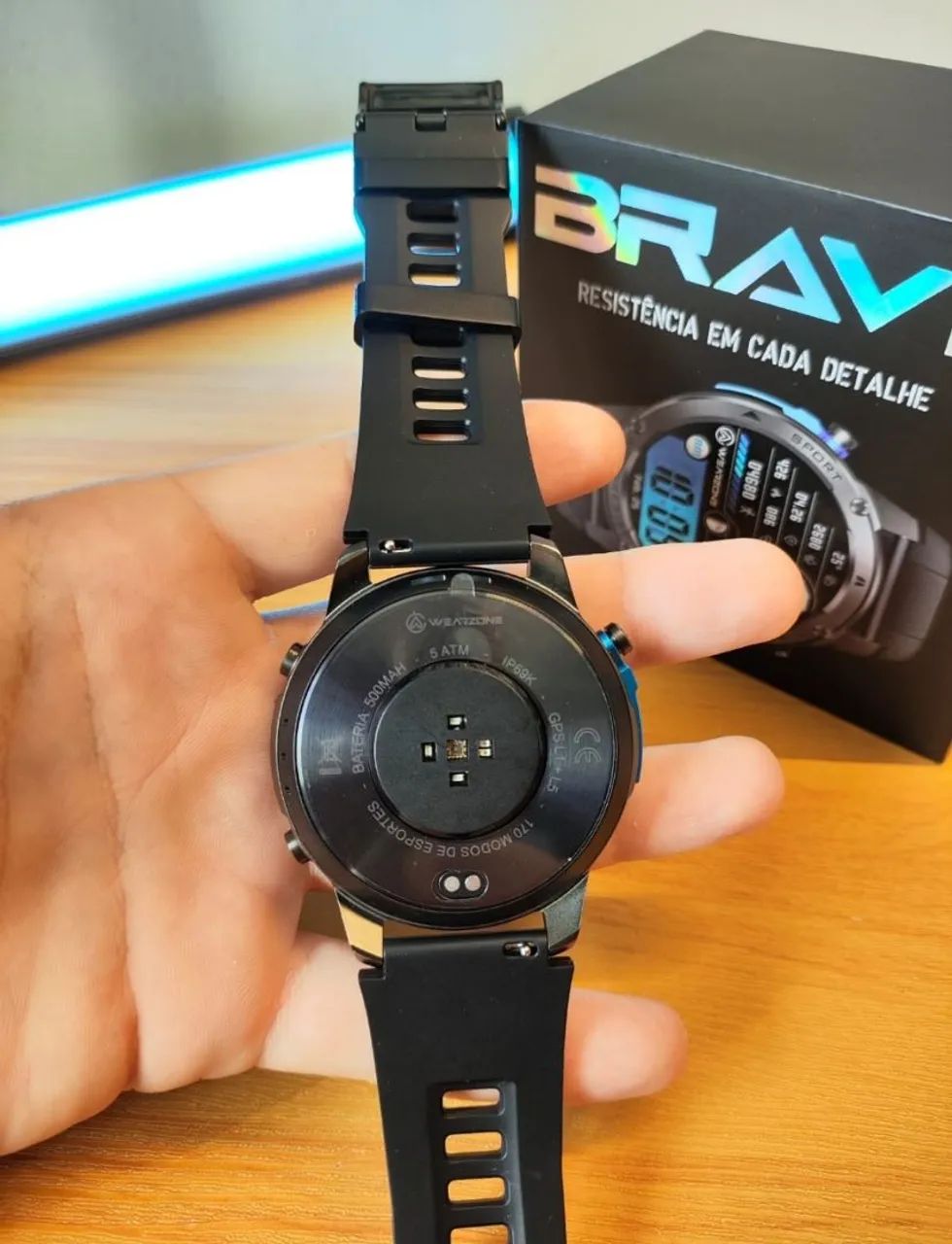 SMARTWATCH WEARZONE BRAVE - COM GPS E A PROVA D'ÁGUA  - Foto 3