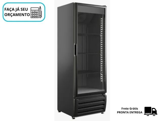 Freezer Vertical Dupla Ação Braslar 470 Litros Porta de Vidro Novo