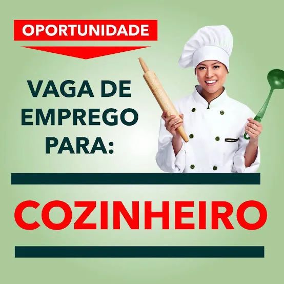 Vaga para cozinheiro e churrasqueiro 