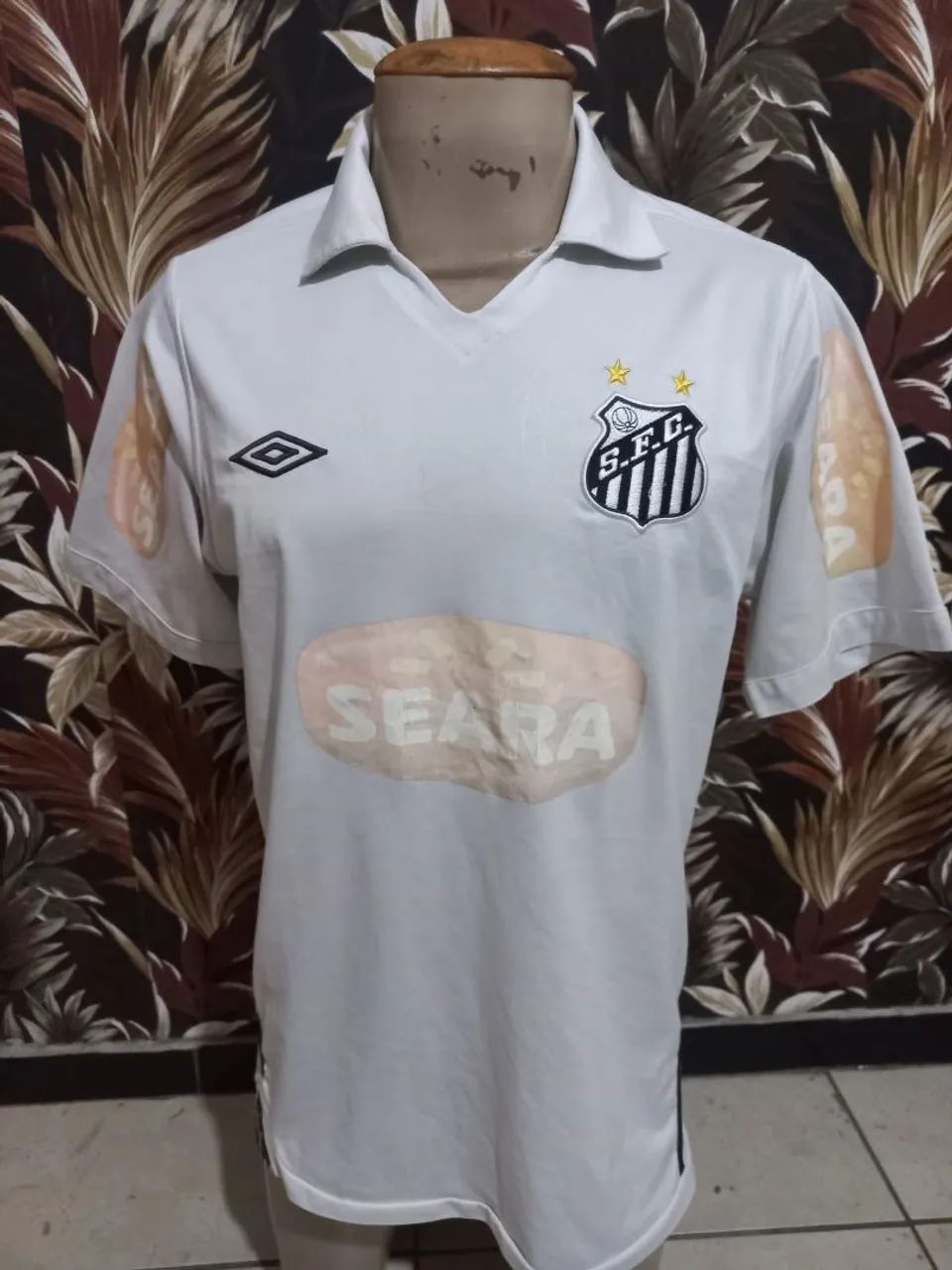 Camisa Original 2010 Santos FC #10 Umbro Branca Tamanho G - Foto 2