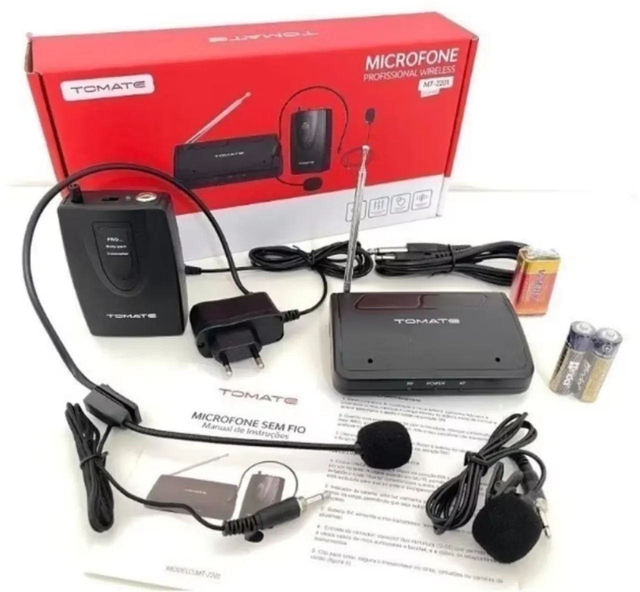 Microfone Lapela Sem Fio Profissional Wireless Headset 50mts