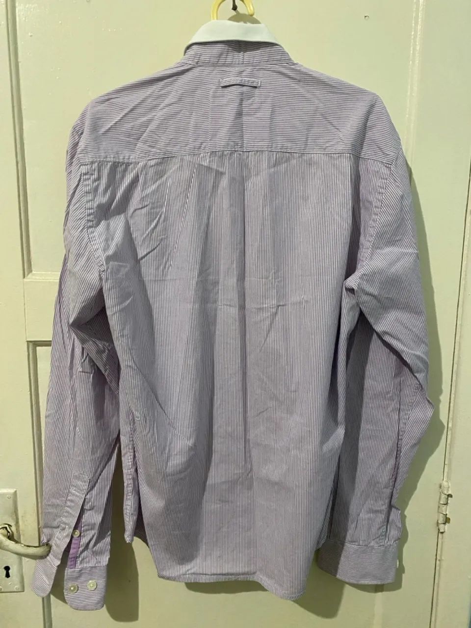 Camisa Ellus lilás Original tam2 listrada - Foto 5