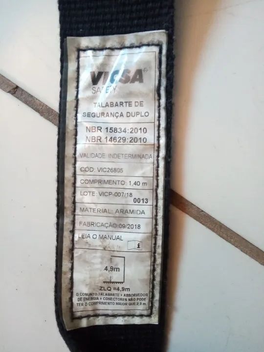 Cinto paraquedista com talabarte para eletrecista - Foto 3
