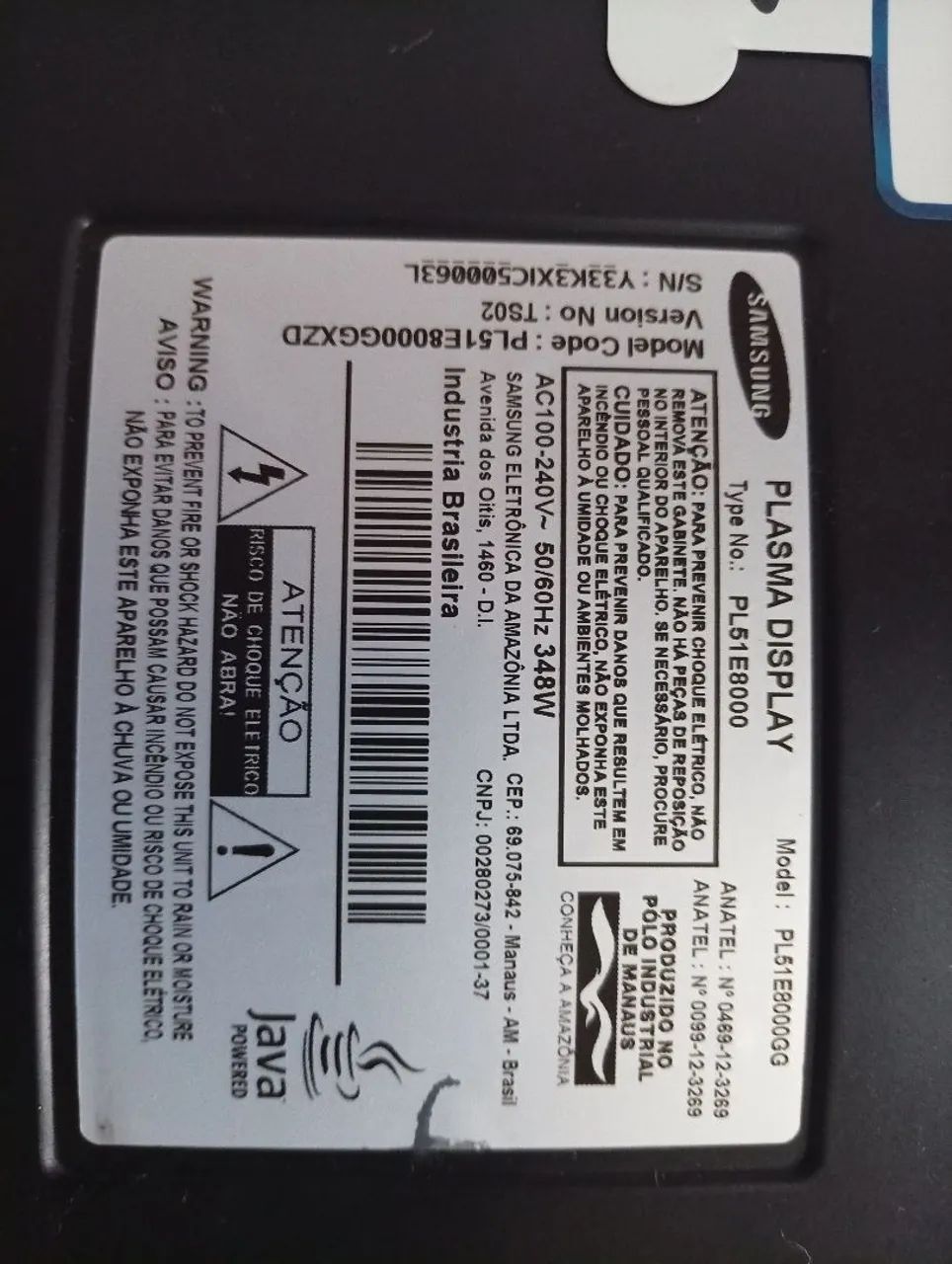 Tv Samsung plasma Smartv 51tpolegadas - Foto 4