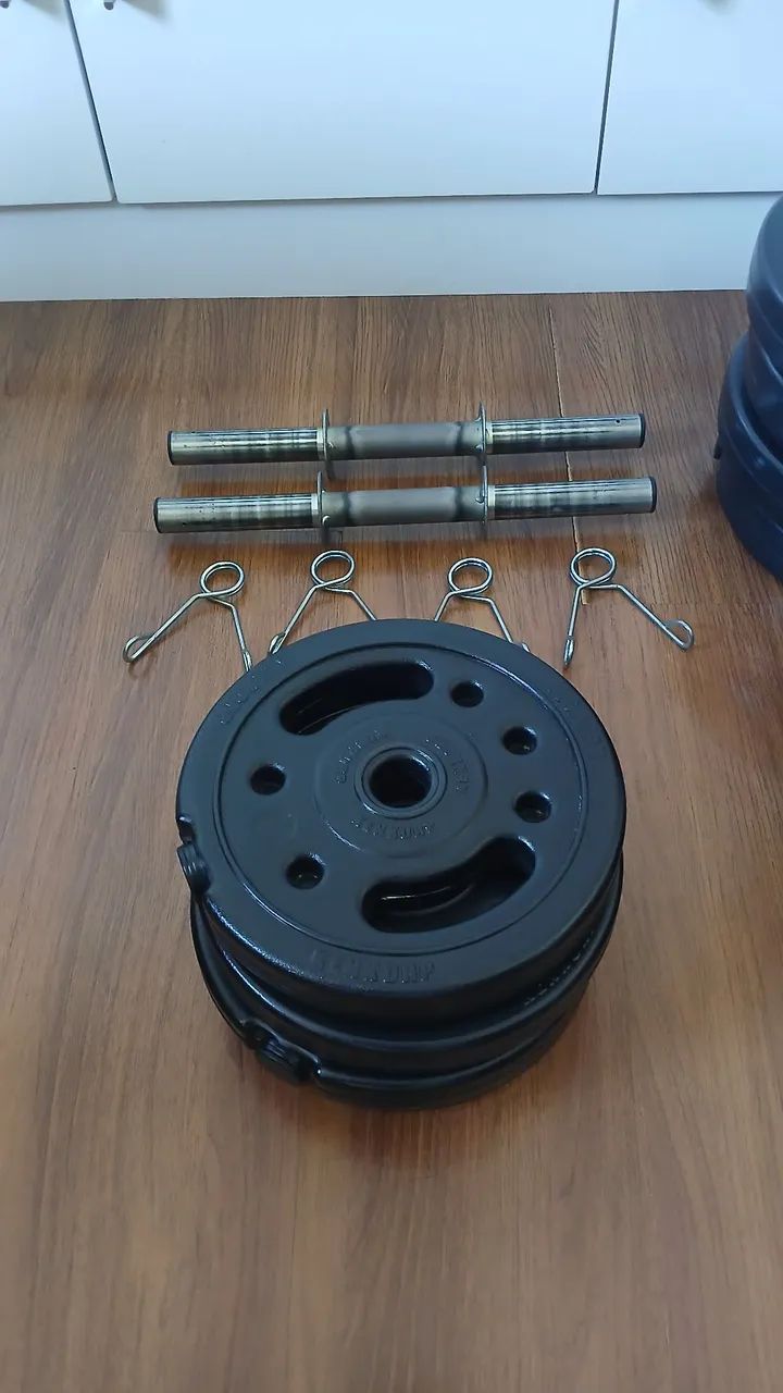 Kit anilhas e barras Kenkorp - Foto 2