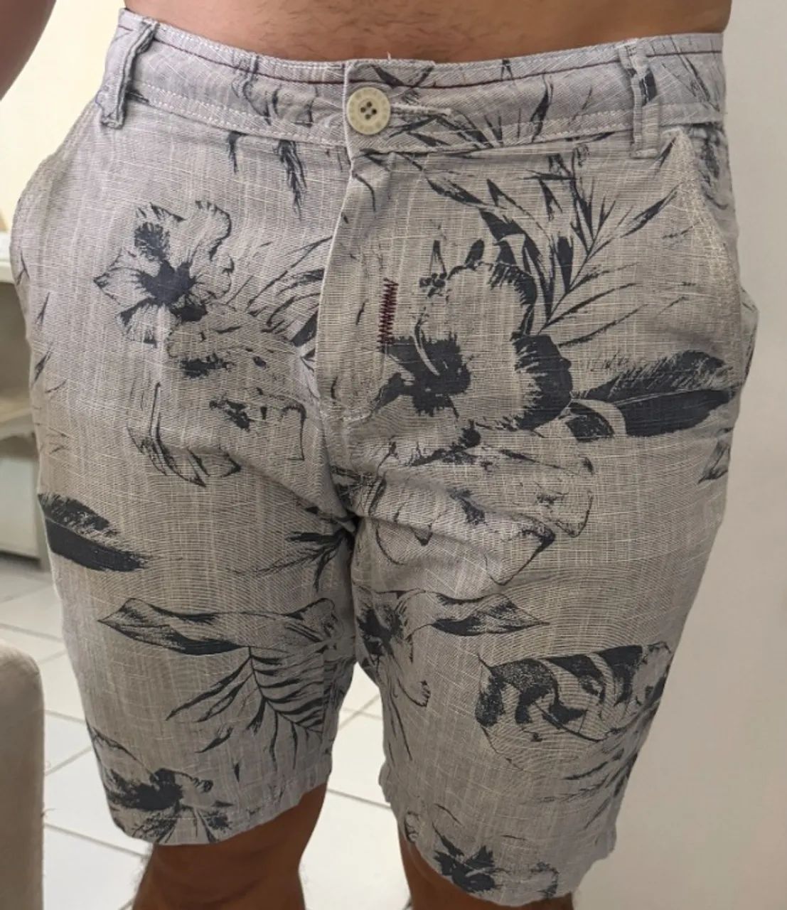 Bermuda de linho Stalker tamanho 40 - Foto 2